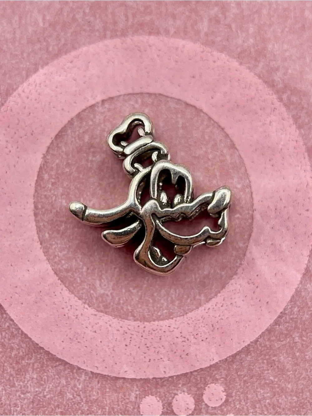 Pandora Disney Goofy Openwork Sterling Silver Charm
